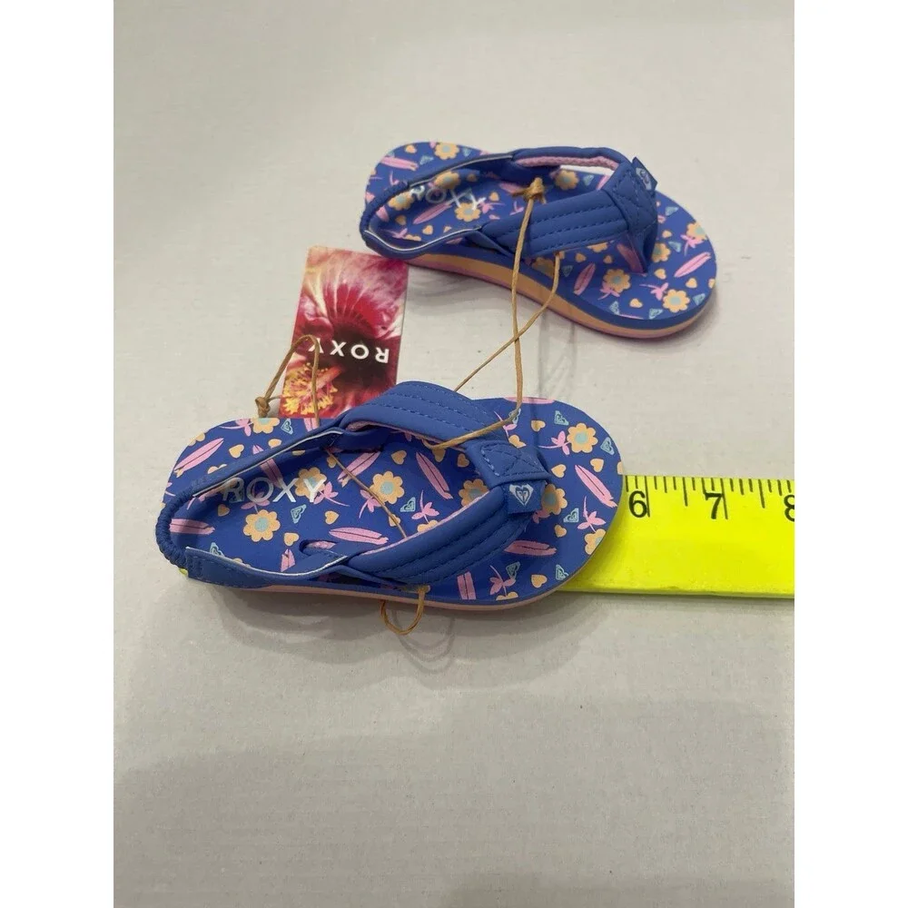 Roxy Kids Vista Loreto Little Girls Shoes Size 5 Pink/Blue New With Tags